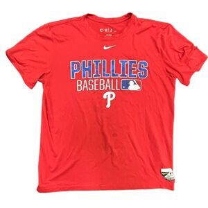 Nike Philadelphia Phillies Therma Fit Sz Large T-Shirt